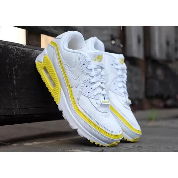 Nike Air Max 90 Undefeated White/Opti Yellow Kids Shoes Size 10c